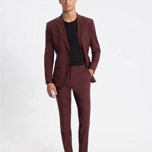 Men’s EXPRESS Burgundy Suit Modern Fit